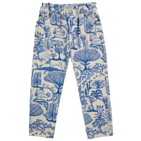 Wonderland All Over Micro Corduroy Paperbag Pants