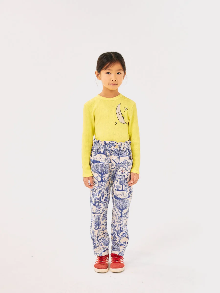 Wonderland All Over Micro Corduroy Paperbag Pants