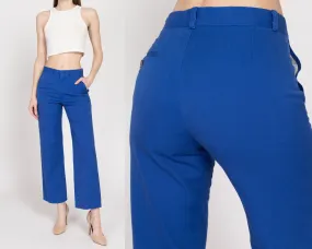 XS 70s Royal Blue Mid Rise Trousers