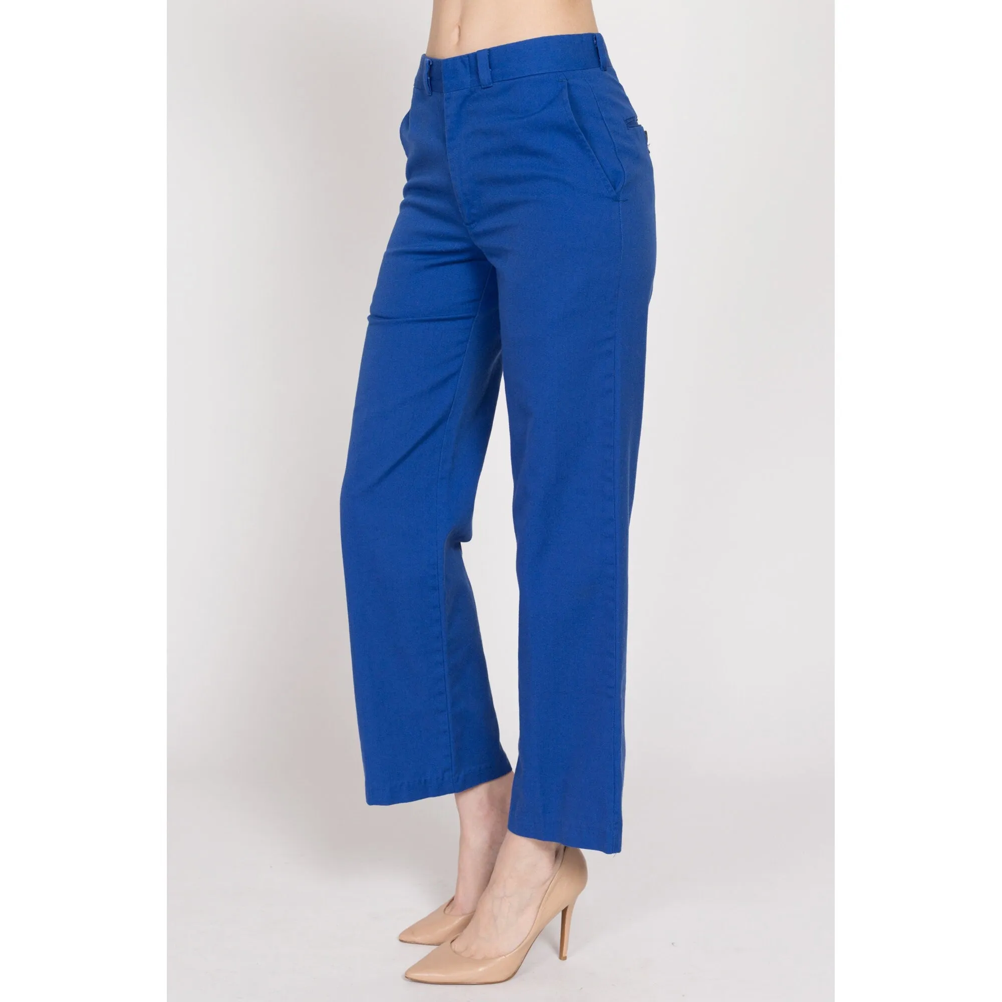 XS 70s Royal Blue Mid Rise Trousers