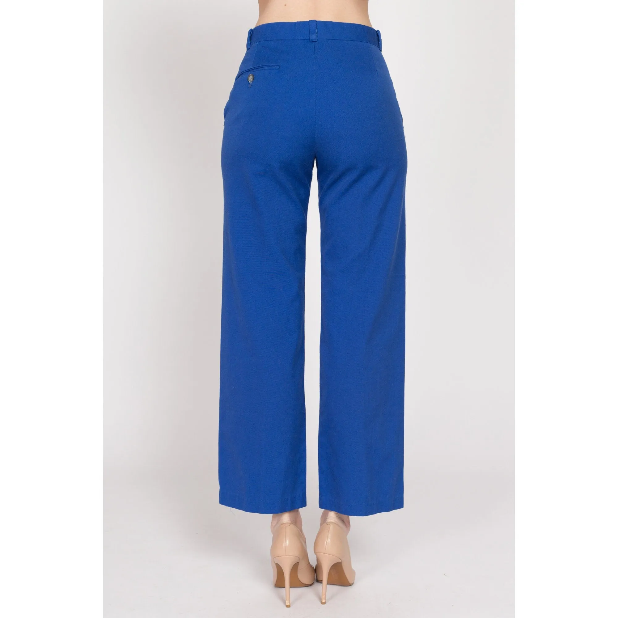 XS 70s Royal Blue Mid Rise Trousers