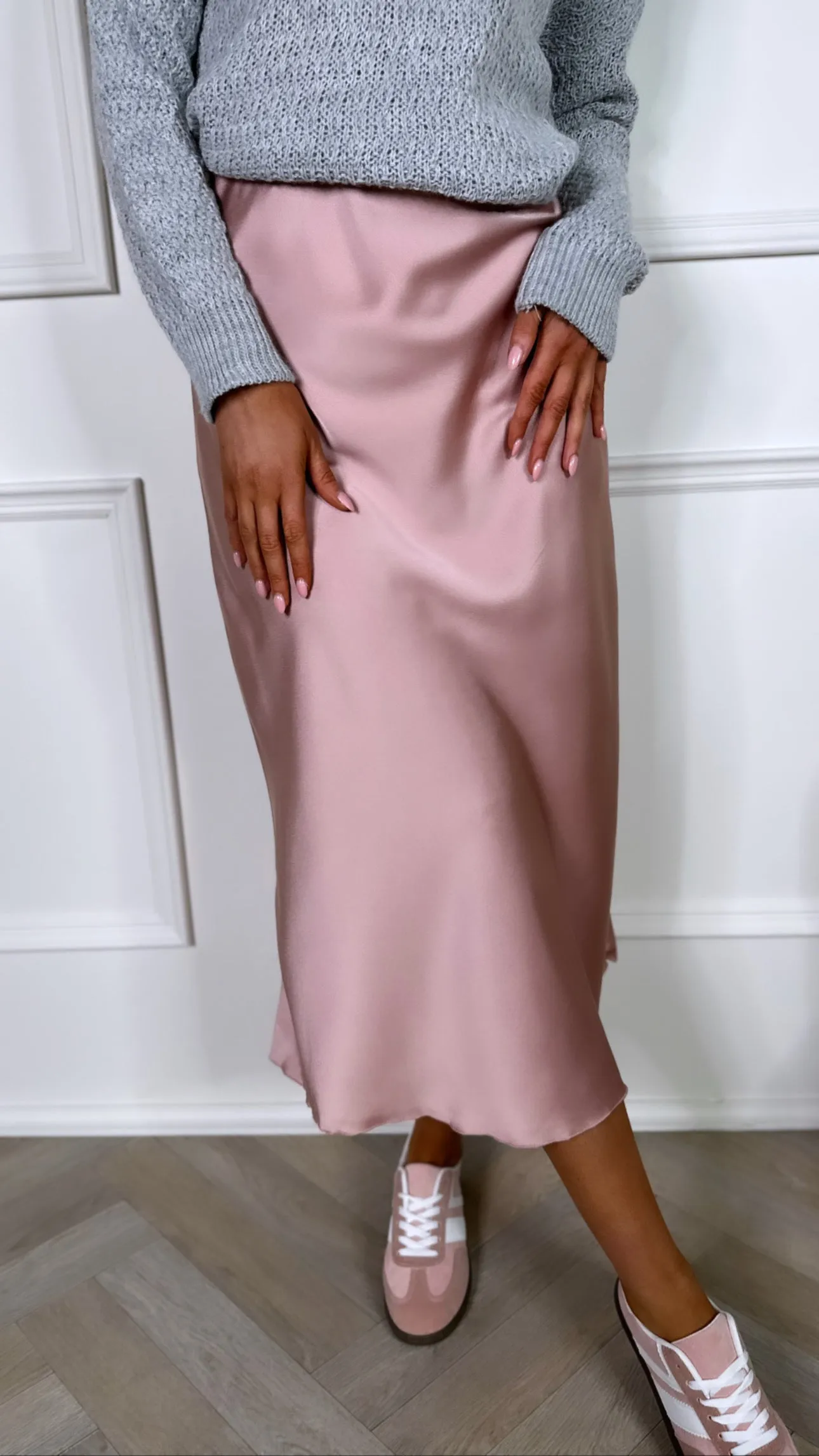 Yaella Pink Midi Skirt