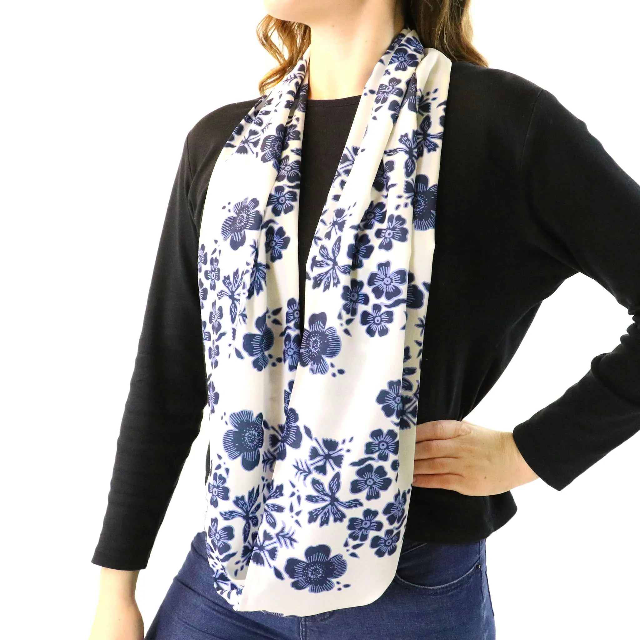 Zak Floral Infinity Scarf