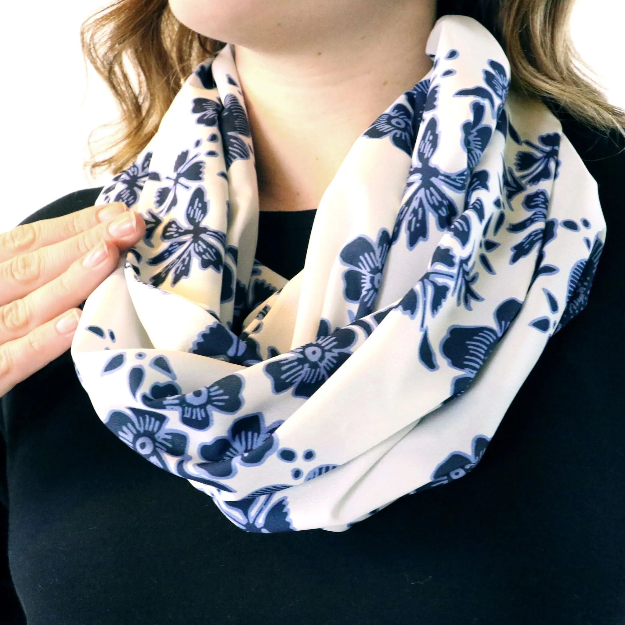 Zak Floral Infinity Scarf